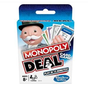Hasbro Gaming Monopoly Deal Quick-Playing Card Game Ages 8 & Up (2-5 Players)